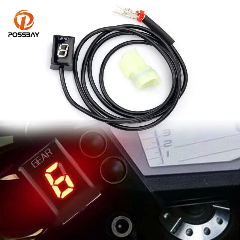 

Цифровой светодиодный индикатор скорости, 1-6 скоростей, для мотоциклов Honda EFI CB250F CMX500, универсальный