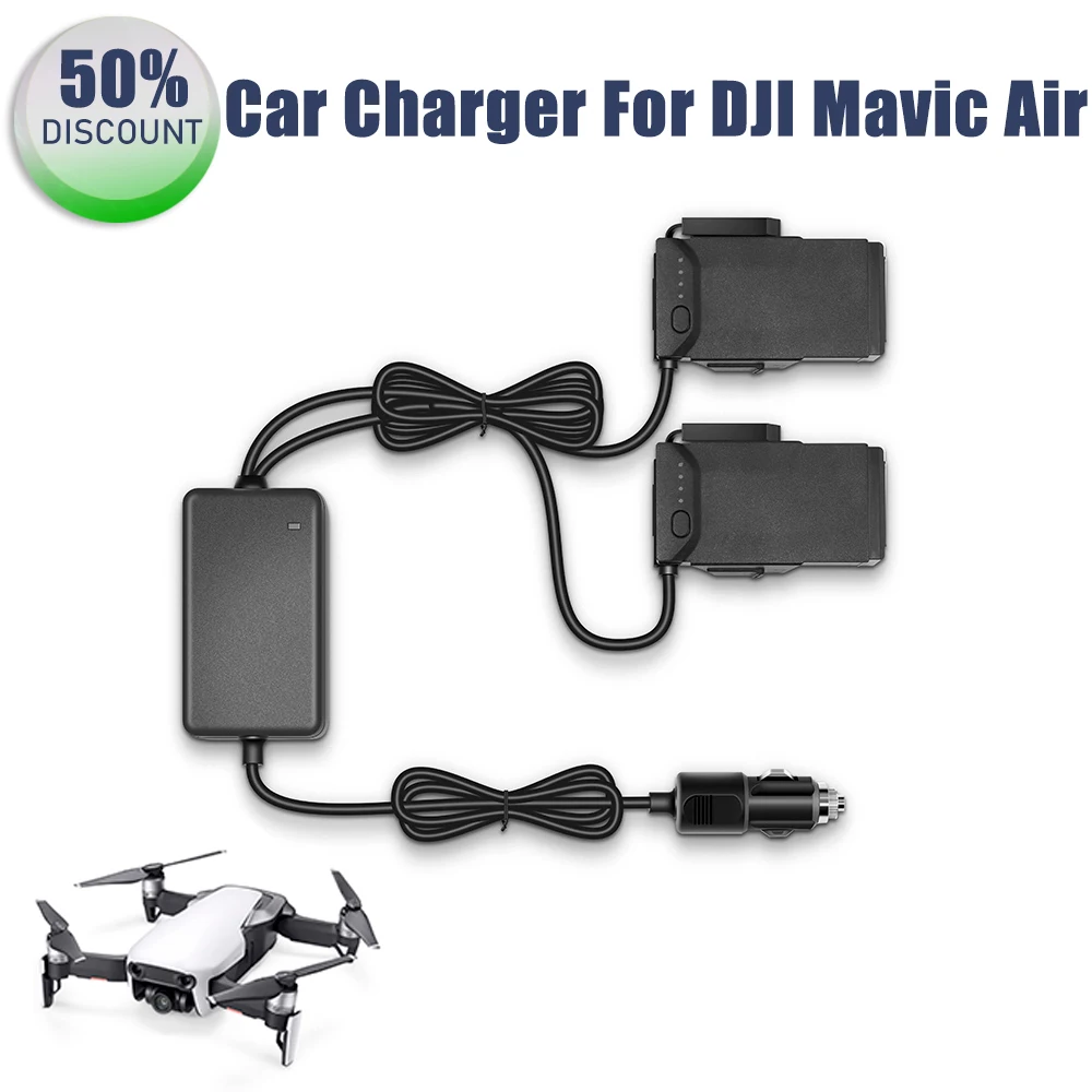 

Автомобильное зарядное устройство для DJI Mavic Air Drone с 2 портами для зарядки