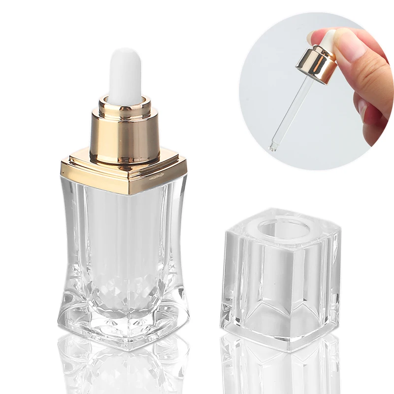 

10ml Dropper Refillable Bottles Thickened Acrylic Aromatherapy Liquid Essential Massage Oil Pipette Transparent Doterra Travel