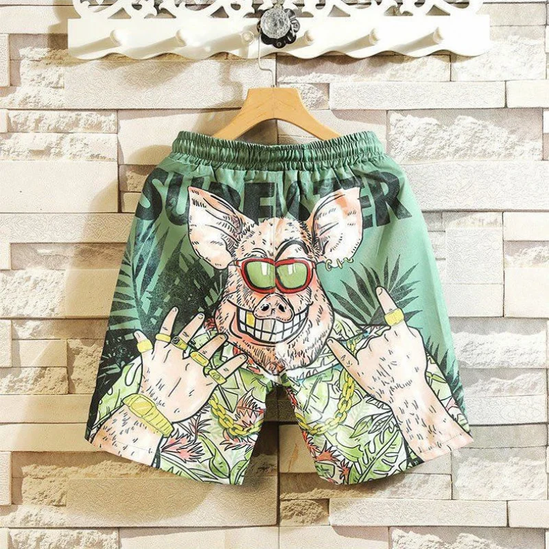 

Шорты мужские повседневные, свободные пляжные штаны, спортивные, большие размеры, лето