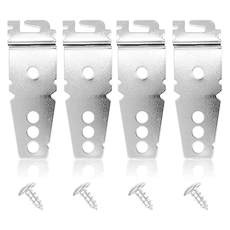 

4 Pack Undercounter Dishwasher Upper Mounting Bracket With Screws For Whirlpool & Kitchenaid Dishwashers 8269145