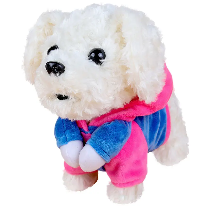 

Robot Dog Electronic Plush Animal Sound Control Interactive Puppy Pet Sing Song Walk Bark Music Teddy For Children Birthday Gift
