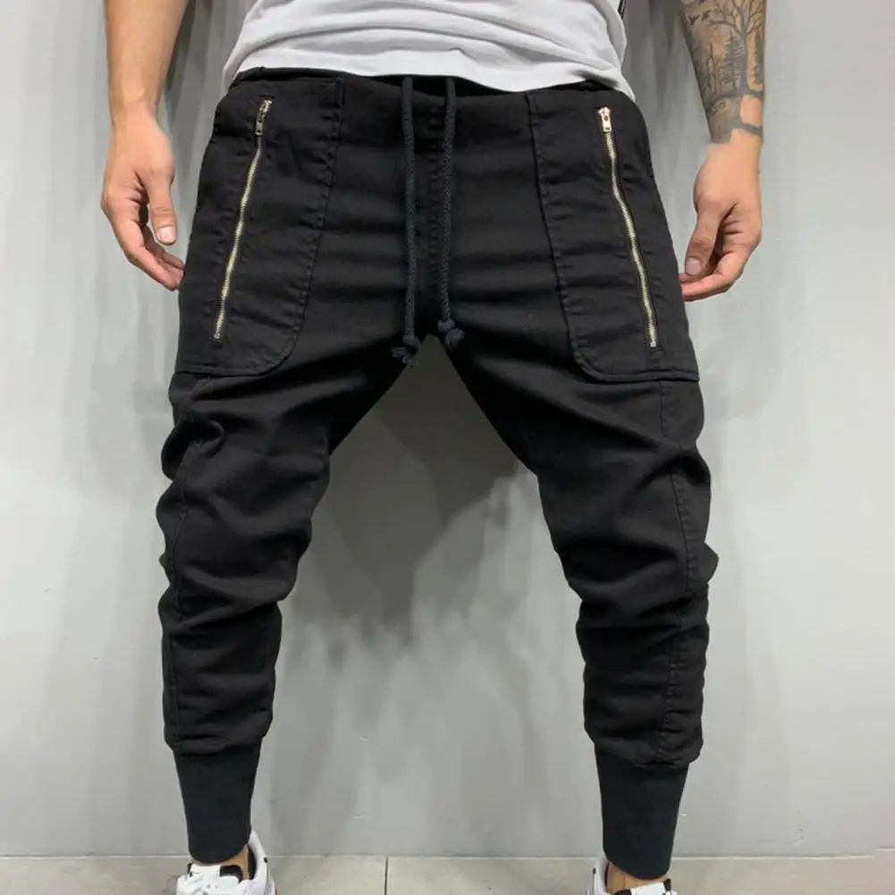 

Trendy Men Sweatpants Slim Men Trousers Close Fitting Male Streetwear Pants Comfortable