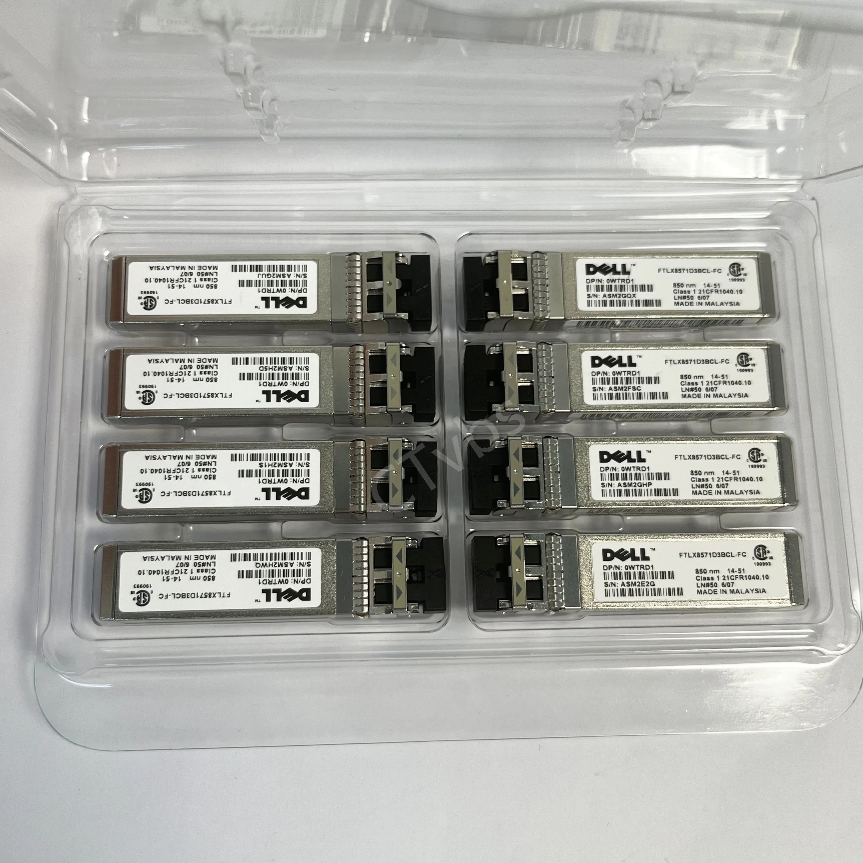 DELL WTRD1 10G SFP FTLX8571D3BCL-FC N743D SR 850nm Fiber Optic Transceiver Module