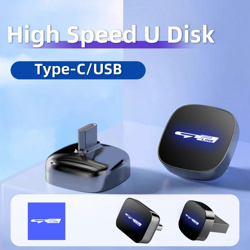 Фото Автомобильные аксессуары, металлический флэш-накопитель USB Type-C, Memory Stick Music Saver для KIA Sportage Rio Ceed Niro Soul Stonic Proceed Picanto №1