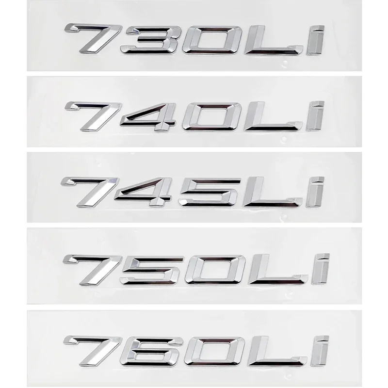 

3D ABS багажник автомобиля с буквами логотипа, наклейки, эмблема, наклейка для BMW 7 серии 730Li 740Li 745Li 750Li 760Li G11 G12 E38 E65 E66 F01