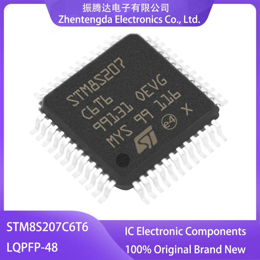 Микросхема STM8S207C6T6 STM8S207C6 STM8S207C STM8S207 STM8S STM8 STM IC MCU | Электронные компоненты и