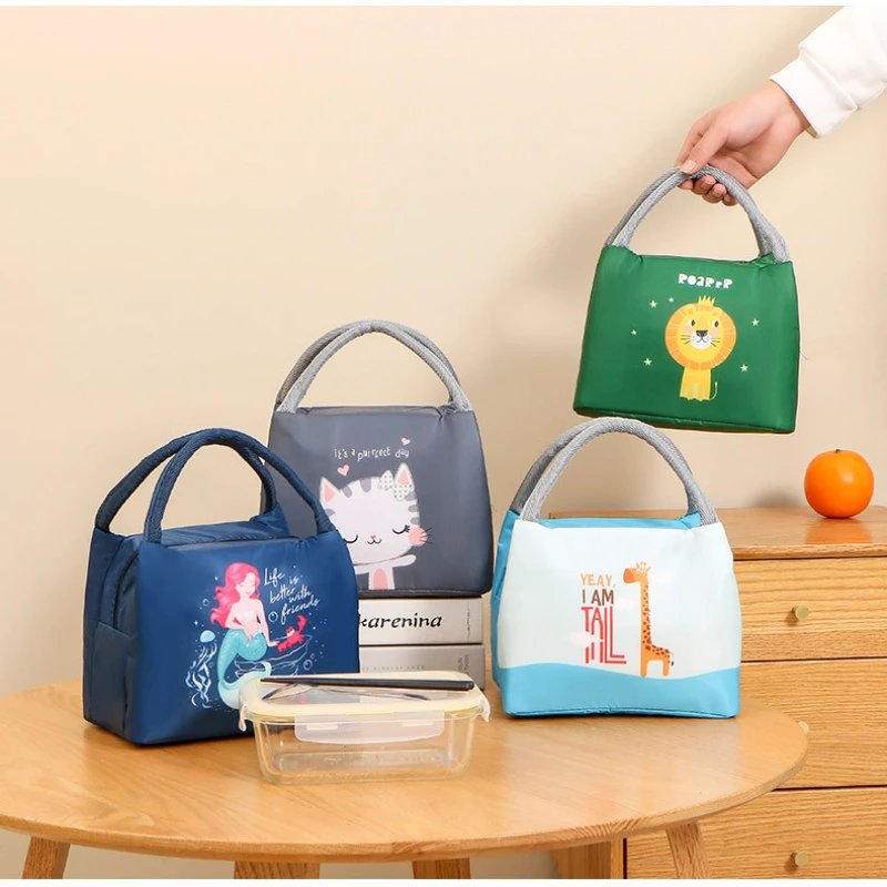 

Children's Lunch Bag Large Capacity Reusable Student Portable Bento Collapsible Leak-proof Thermal Insulation Cold Bag