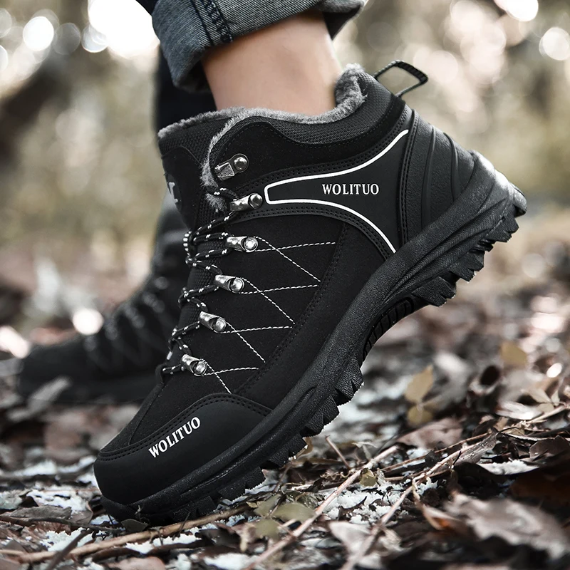 

Зимние кроссовки мужские высокие базовые тактические ботинки Роскошные брендовые высококачественные мужские ботинки для мотоспорта Разм...