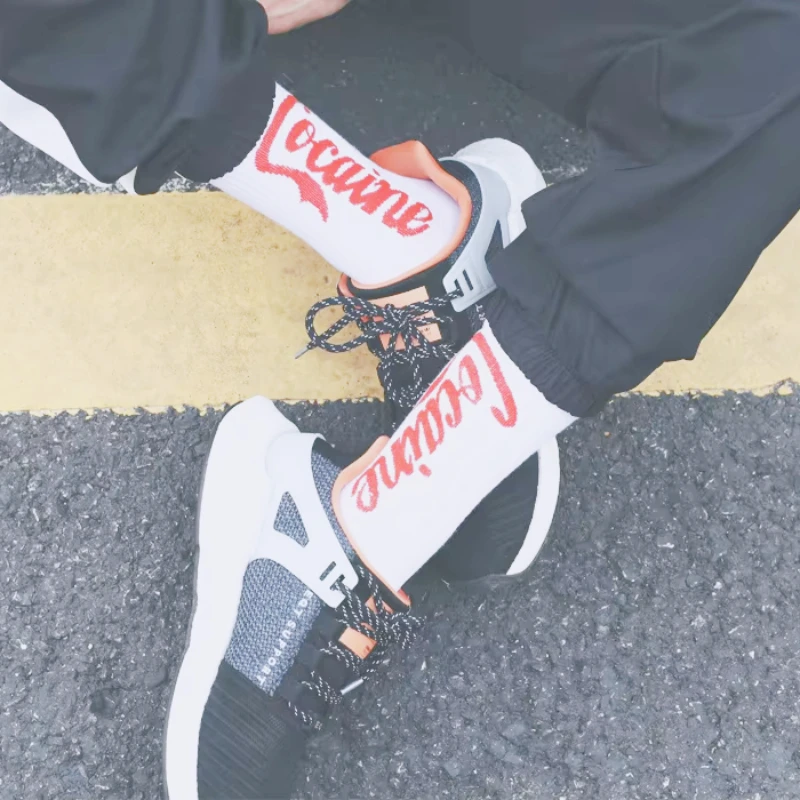 Летние длинные мужские уличные носки в стиле хип-хоп Европе и Америке с дикой