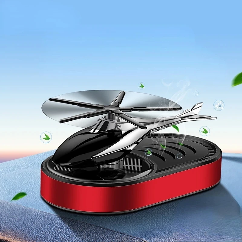 

Car Helicopter Air Freshener Solar Power Plane Fragrance Diffuser Ornament Dashboard Perfume Decoration Hot Sale Car Helicopter