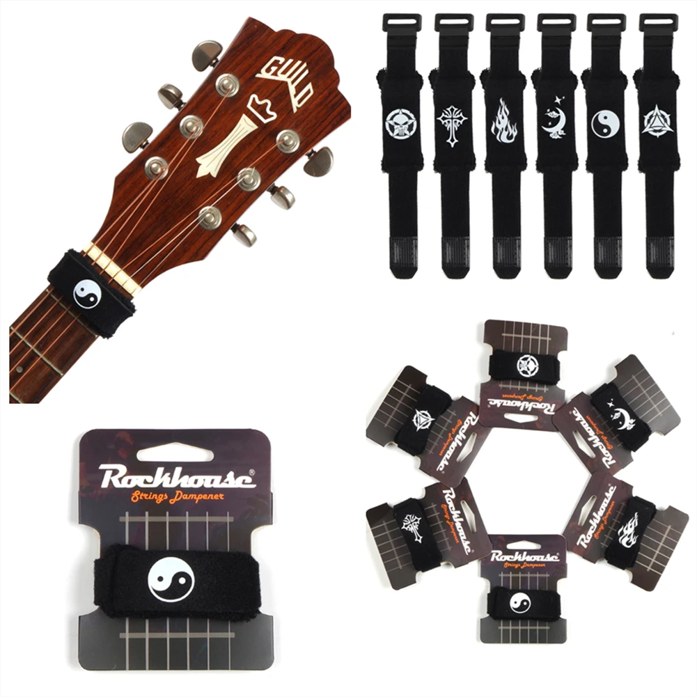 

1PC Guitar Color Wraps Strings Mute Muter Fretboard Muting Wraps Acoustic Electric Guitar Bass Ukulele Instrument Accessory New