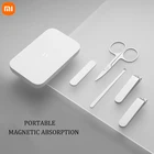 XIAOMI Mijia 5 шт. портативный маникюрный и педикюрный набор для ногтей из нержавеющей стали