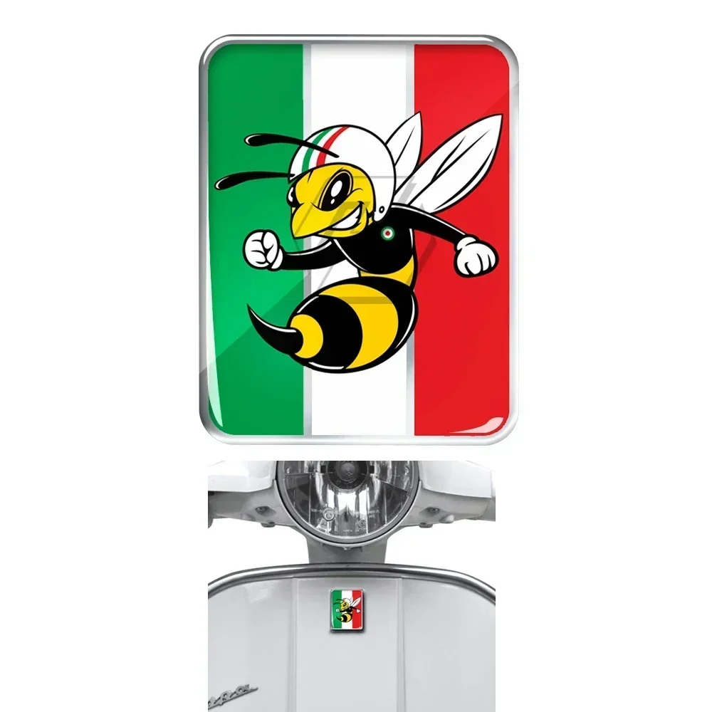 

Для Vespa логотип наклейка передний значок накладка итальянский флаг Mio Wasp 3D наклейки наклейка GTS GT ET PX