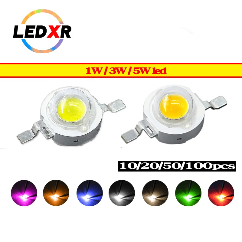 Разноцветные светодиоды в ассортименте 1/3/5 Вт | AliExpress