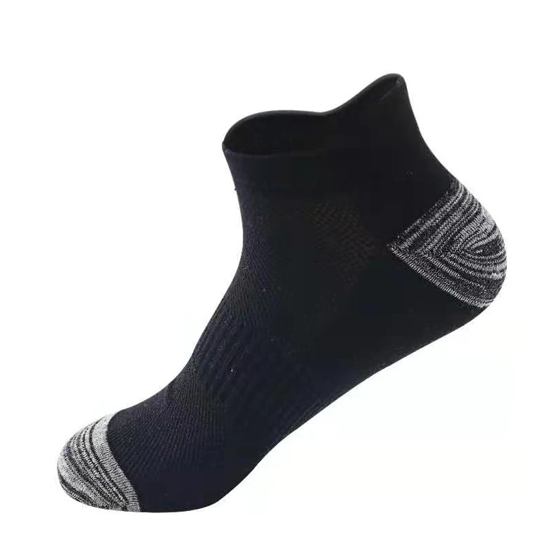 10 Pairs Mens Ankle Socks Athletic Cushioned Cotton Sports Socks Breathable Low Cut Tab With Arch Support Mesh Casual Short Sock