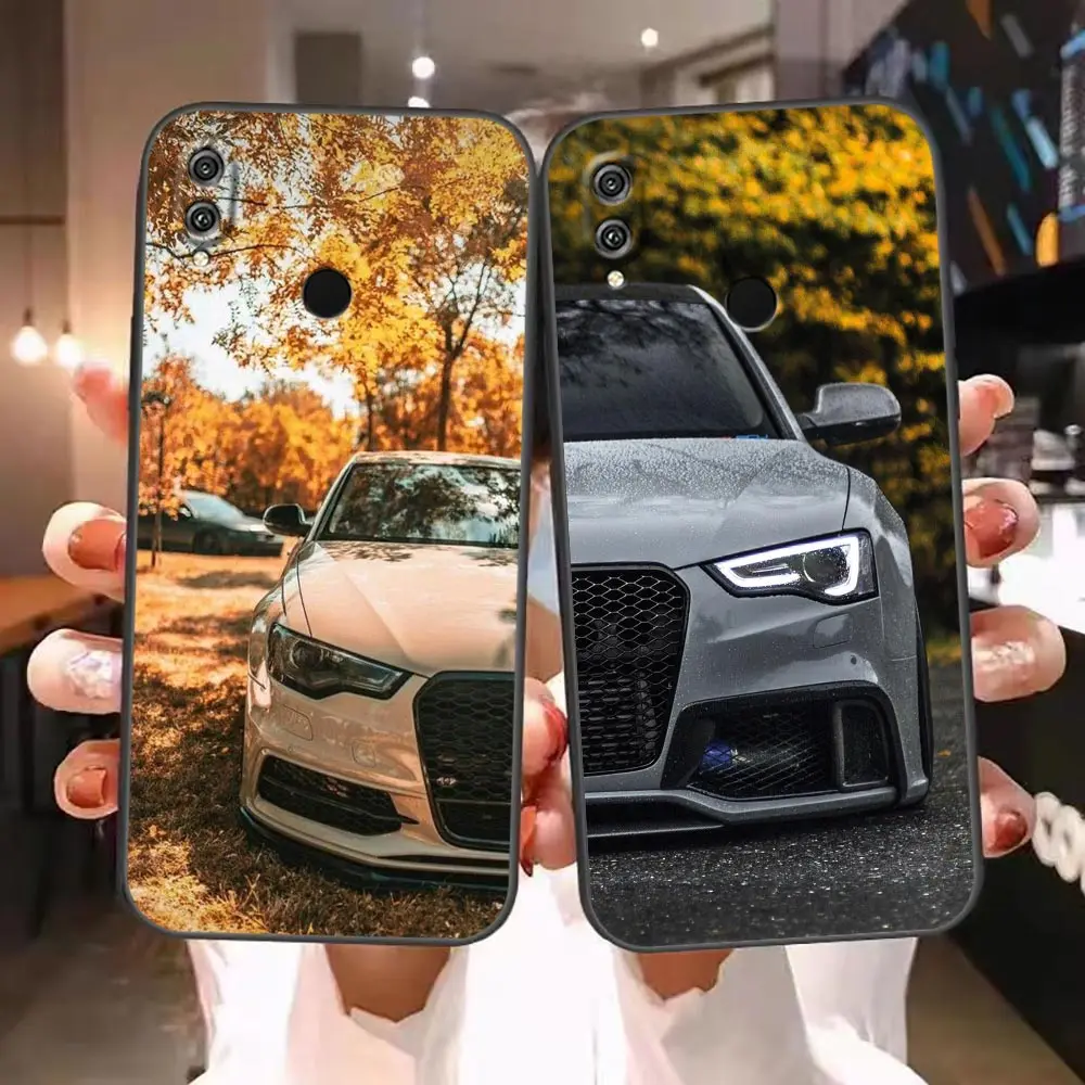 Case For HUAWEI Honor 9X 8 8X Max 80 70 60 50 30 20 10 10I NOTE 10 Lite Pro Case Funda Coque Shell Capa Luxury Cars Black A-Audi