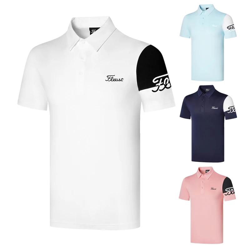 

2022 summer new Golf clothing short sleeve men's non ironing, sweat wicking and breathable polo shirt quick drying sports jersey