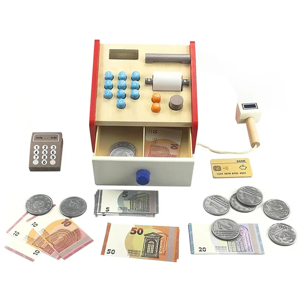 

Funny Cash Register Pretend Play Credit Reader for Girls Boys Birthday Gift