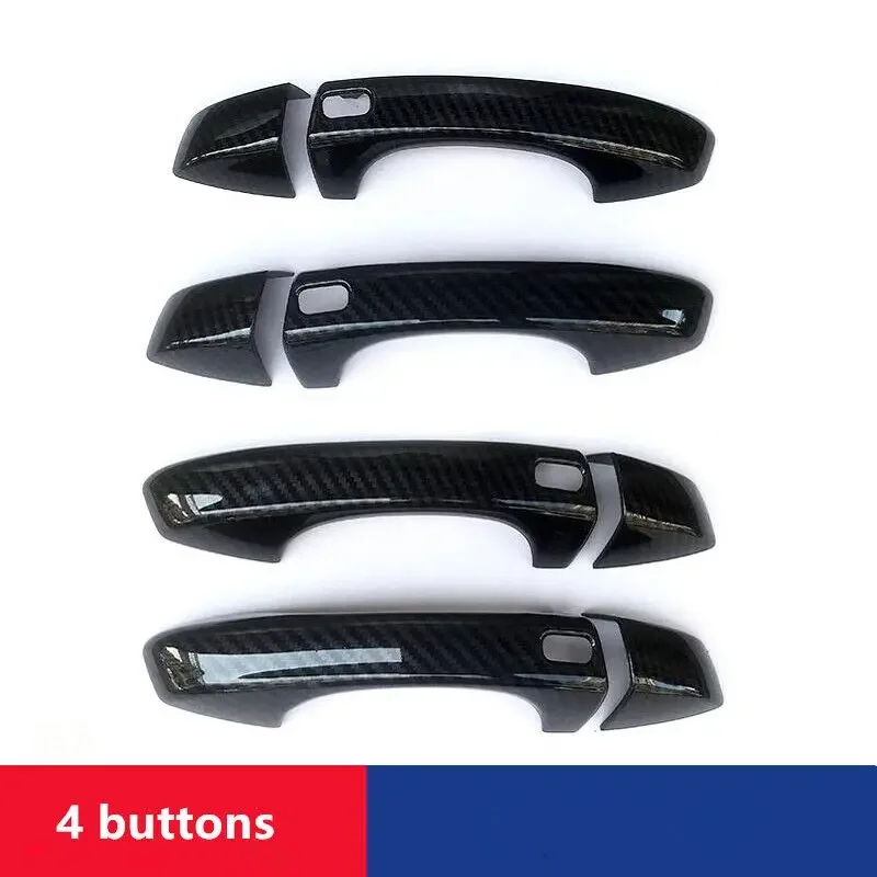 

Для Skoda Kodiaq 2017-2023 углеродное волокно хромированная Автомобильная боковая Дверная ручка Крышка Чаша отделка наклейка Стайлинг Аксессуары