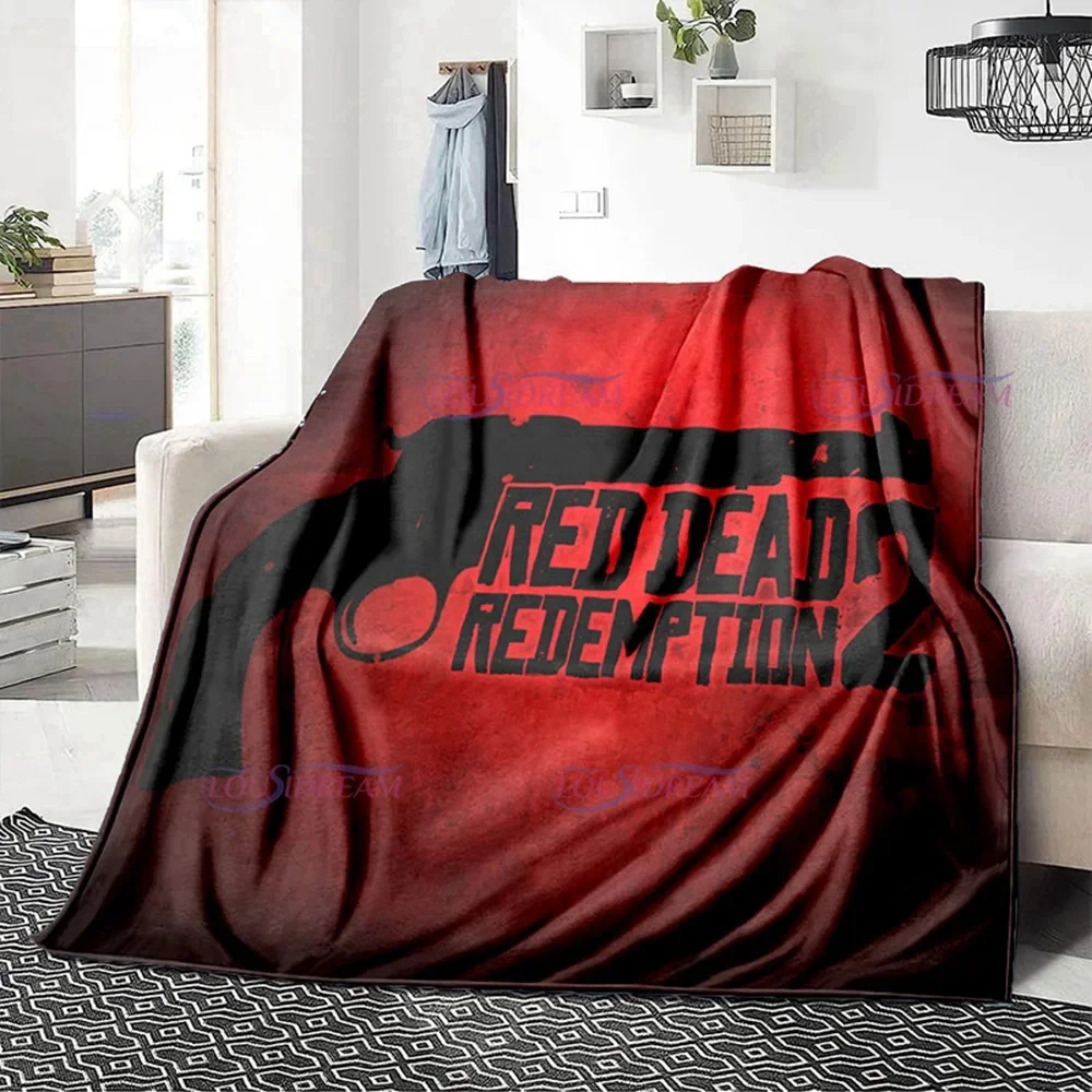 Одеяло с принтом Game Red Dead Redemption HD одеяла для пикника теплое одеяло мягкое и