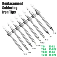 replacement soldering iron tips ts c1 ts k ts ku ts d24 ts bc2 ts c4ts i ts b2 for sq 001 sq d60 soldering iron