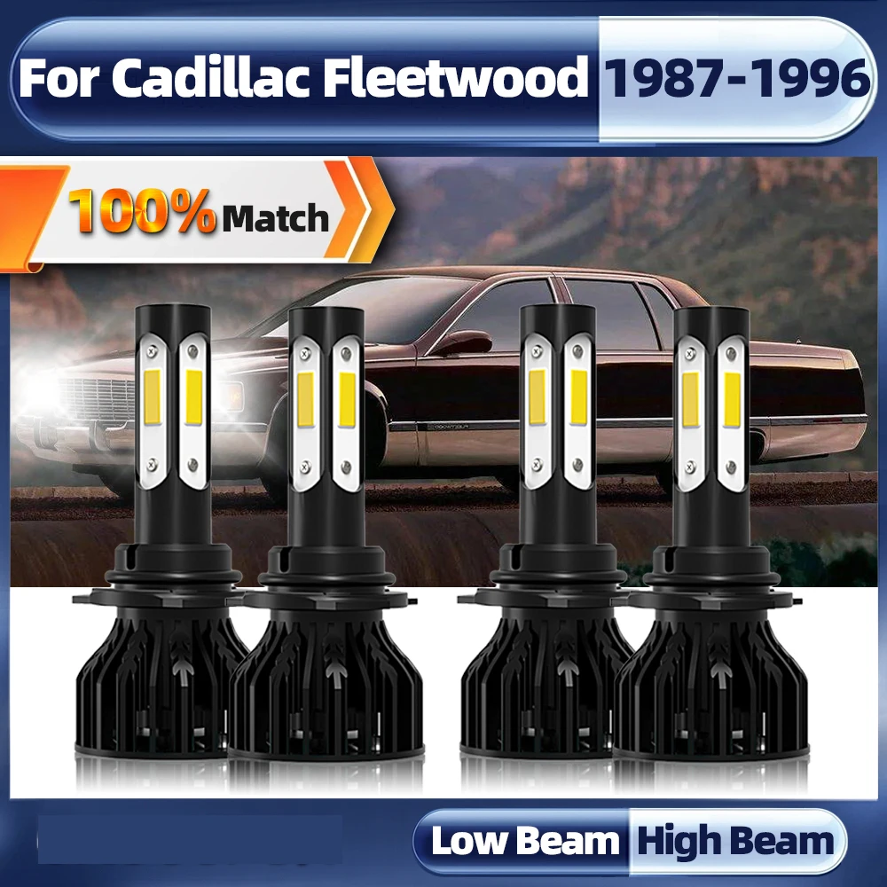 

Автомобильная светодиодная фара 240 Вт HB3 9005 HB4 9006 Led лампы для фар 12 в 6000K Автомобильная Лампа для Cadillac Fleetwood 1987-1993 1994 1995 1996