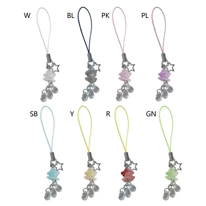 

Y2K Phone Pendant Chain Cool Girl Cellphone Strap with Jellyfish Pendant