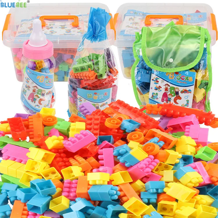 

BLUEBEE Hot Toys For Kids Inserting and Assembling Large Particle Building Blocks Educational DIY Constructor Child Toys Bricks