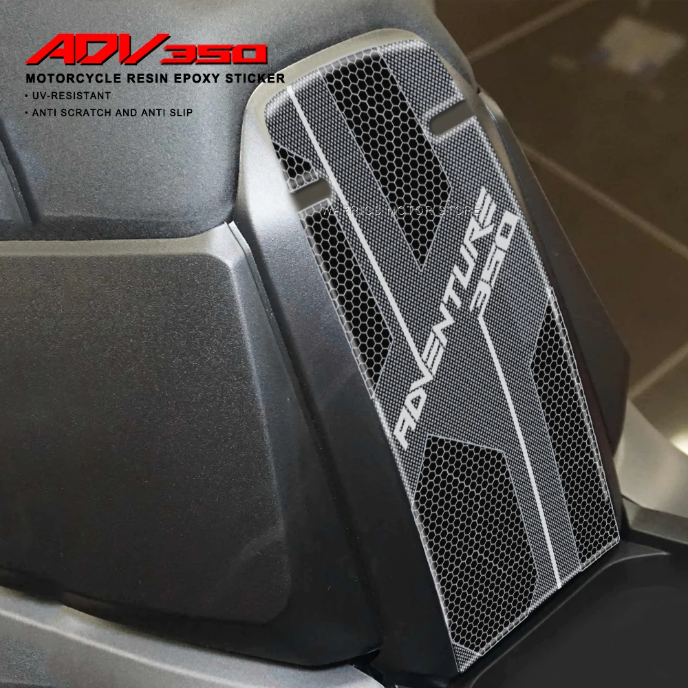 

For HONDA ADV350 ADV 350 2022 20233D Motorcycle Resin Sticker stud Tank Pad Anti Scratch Decal Non-slip TankPad