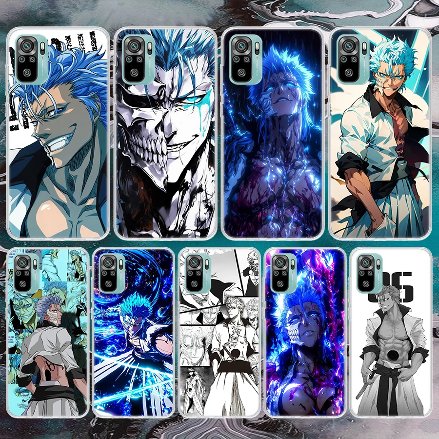 Мягкий чехол для телефона Grimmjow 6 Bleach Xiaomi Redmi Note 14 13 12S 12 11S 11 11E Pro Plus 10S 10 9S 9 Note14 с