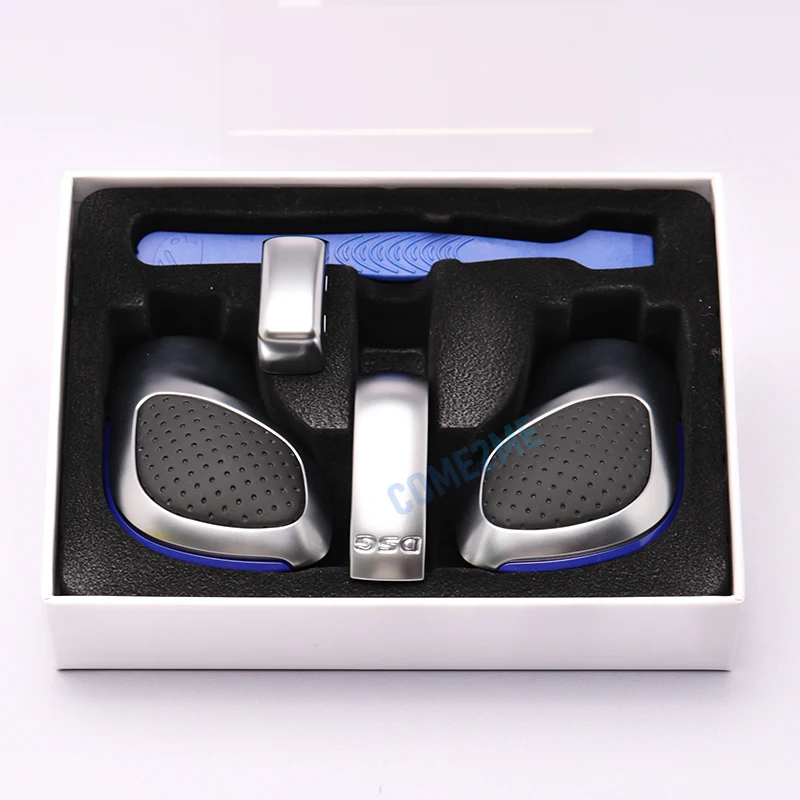 DSG ручка переключения передач боковая крышка черная хромированная кожаная