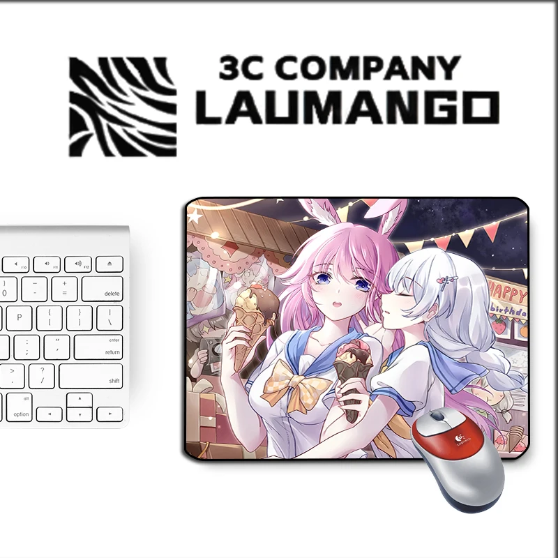 

Коврик для мышки с аниме Honkai Impact 3rd игровой мультяшный игровой коврик для мыши настольная защита мини компьютерные настольные коврики