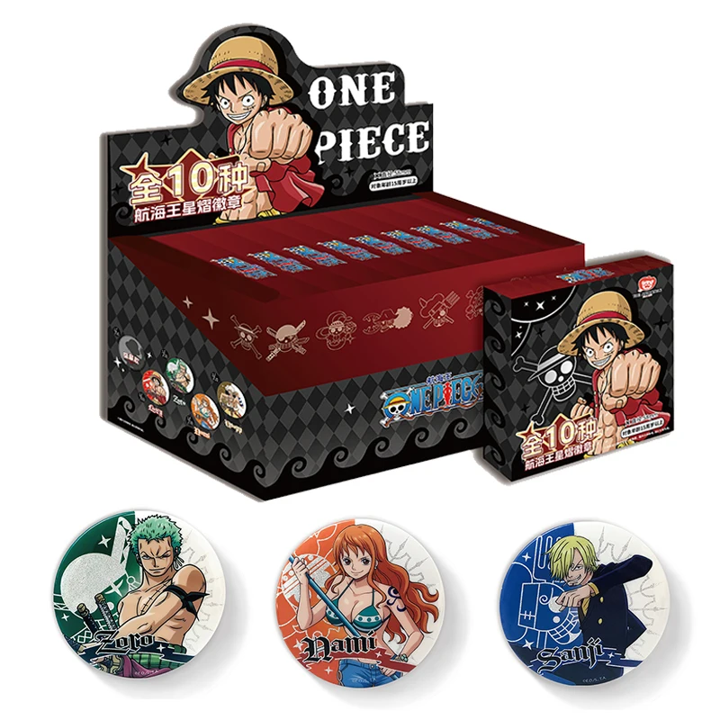 

One Piece Anime Badge Luffy Zoro Sanji ACG Starlight Emblem Cosplay Decoration Collection Pin Trading Kids Christmas Gift Toys
