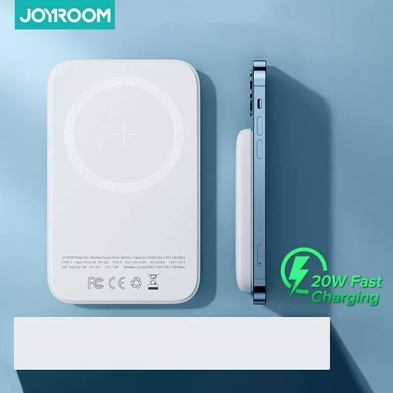 

Joyroom Power Bank 10000mAh Wireless Charging Powerbank 20W For iPhone 12 13 Pro Max Portable Battery Charger Poverbank