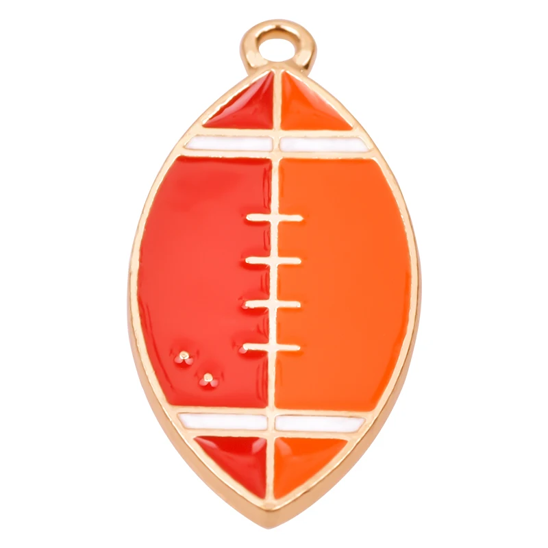 

3pcs/Lot Unique Personality Colorful Football Charms Drop Oil Pendant For Earrings Bracelet Necklace DIY Making Jewelry Making