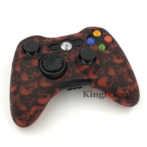 Камуфляжный силиконовый гелевый мягкий резиновый чехол для игрового контроллера Xbox 360