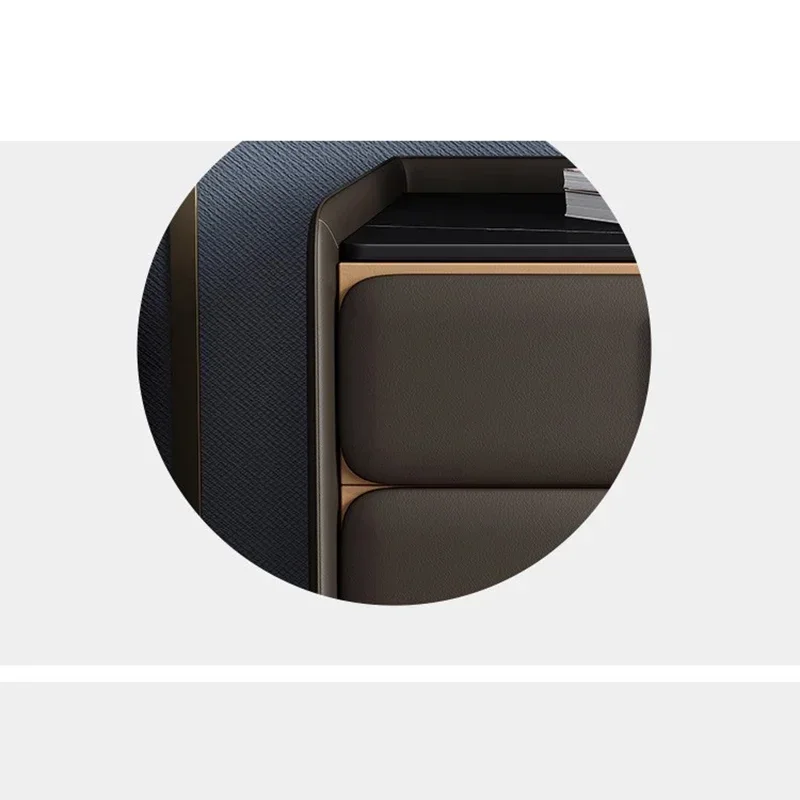 Стол с выдвижными ящиками черный низкий стол узкий шкаф для хранения белая