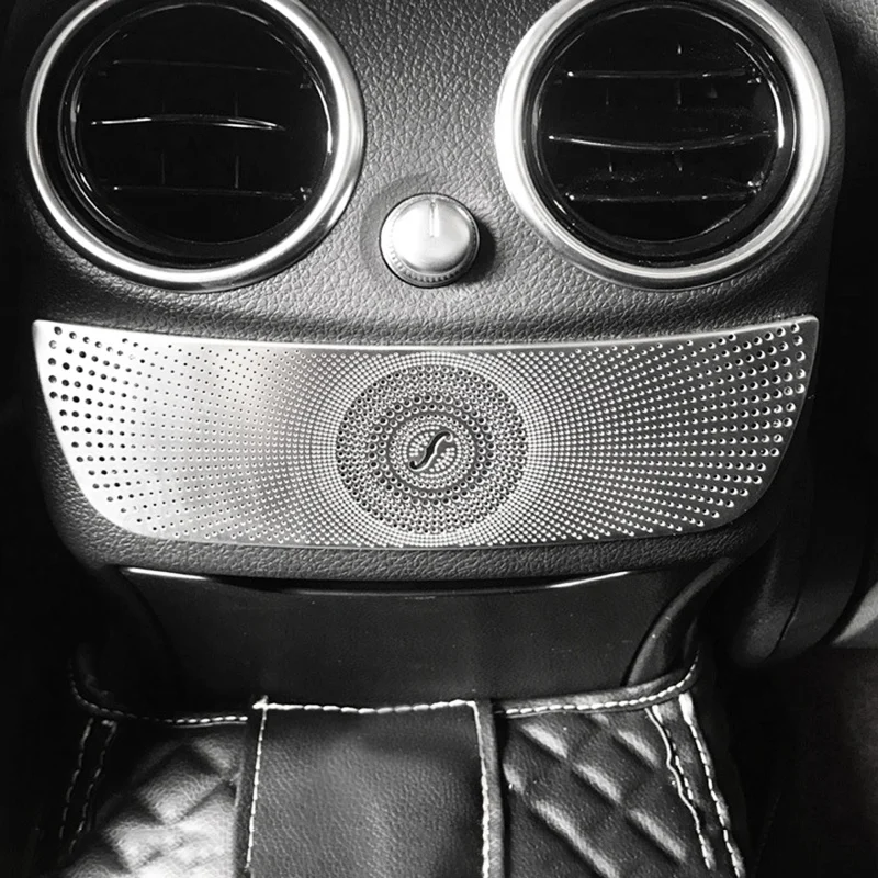 Car Rear Exhaust Vent Speaker Horn Cover Decorative for Mercedes-Benz C-Class E-Class GlC W205 W213 X253 |