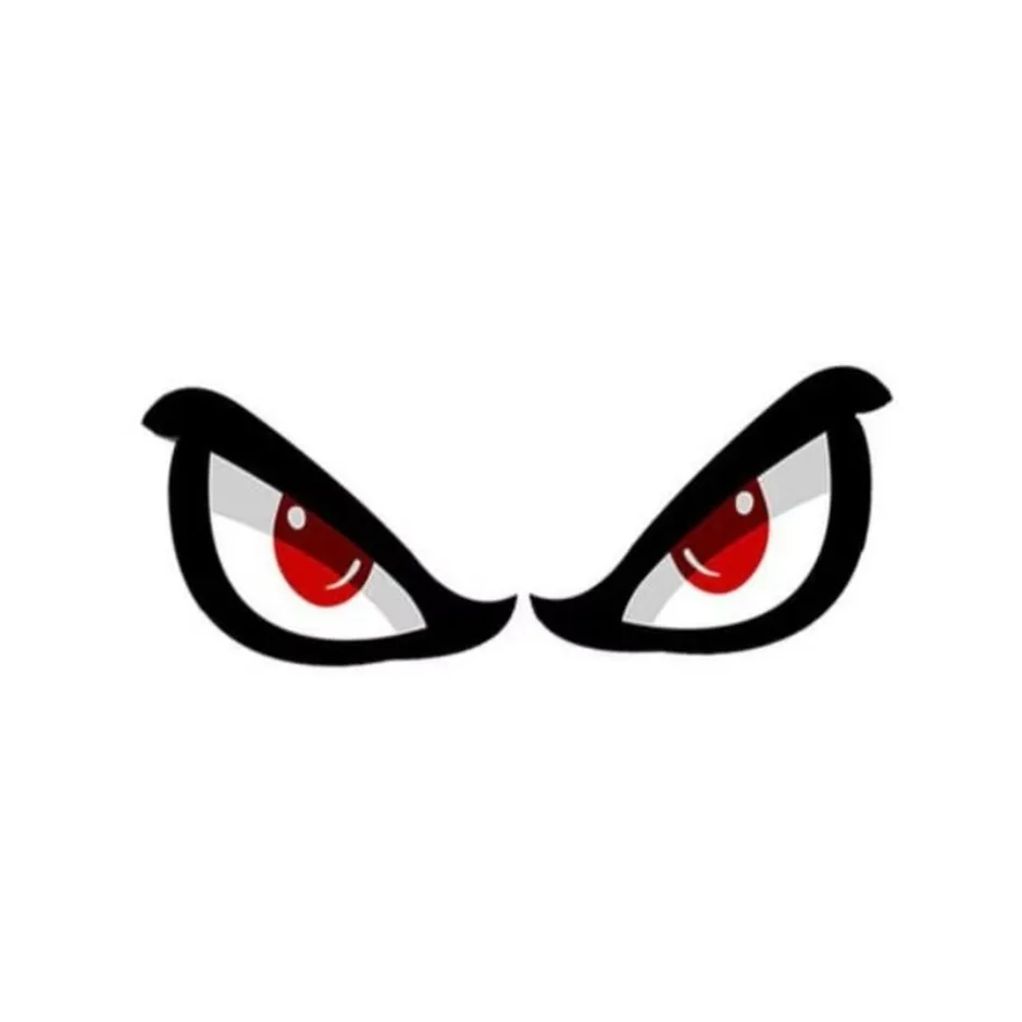 1 шт. крутая 3D таинственные глаза акулы автомобильная наклейка красное злое