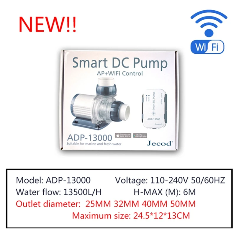 2022 НОВЫЙ аквариумный водяной насос серии Jebao ADP AP + WIFI SMART DC PUMP Возвратный для