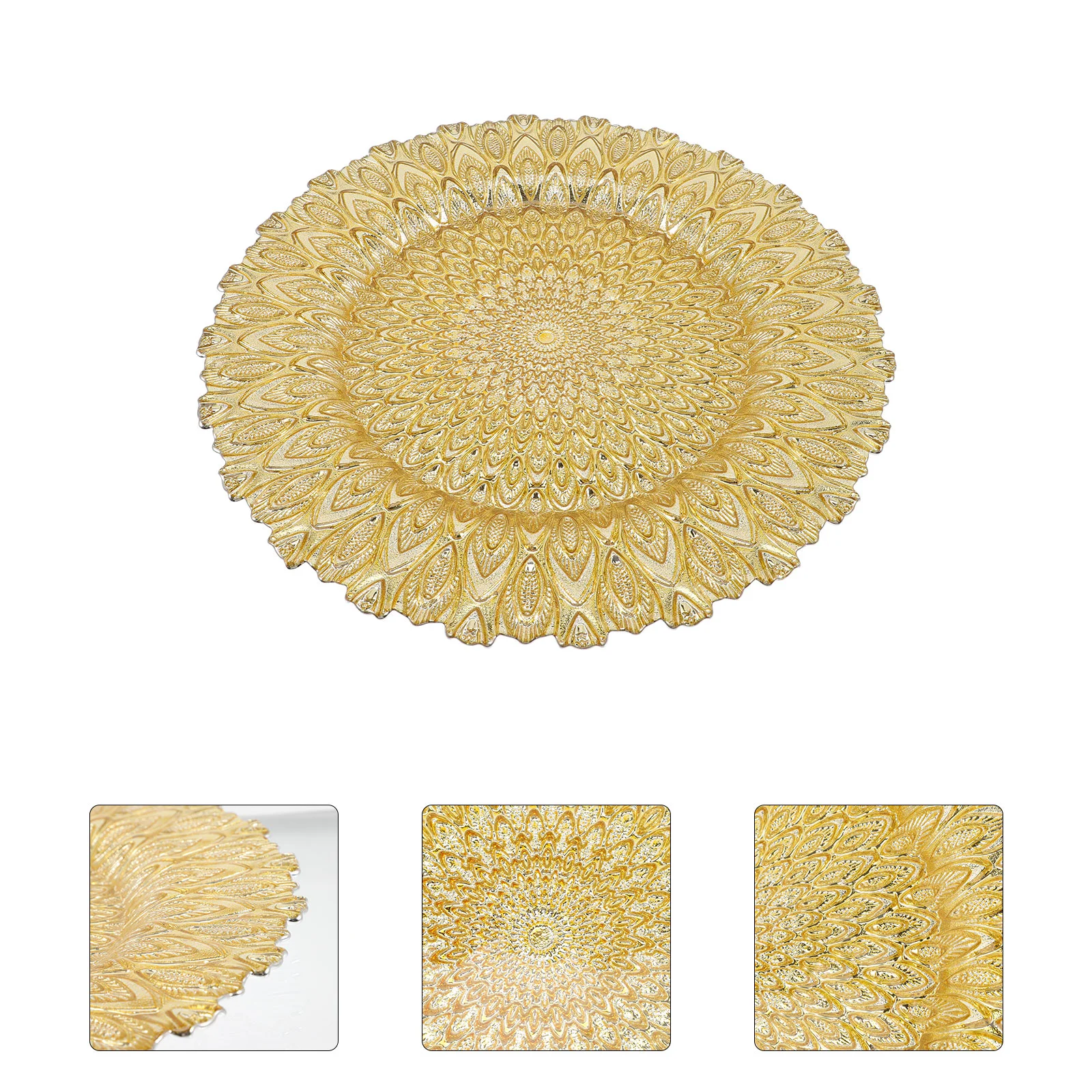 

Trayplates Storage Fruit Serving Dish Dried Display Desktop Appetizer Clear Snack Coffee Table Round Trays Multi Functional