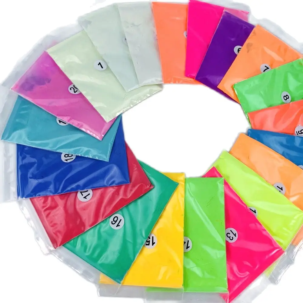 10 г Яркий светящийся порошок 12 цветов долговечный сверхъяркий ультратонкий