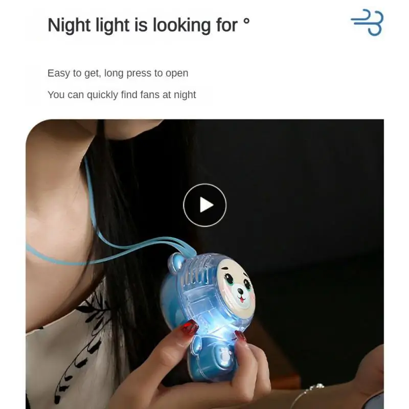 

Blade Less Usb Charging Fan Built In High Speed Turbo Motor Compact Mini Cooling Fan Can Also Be Used As A Small Night Light