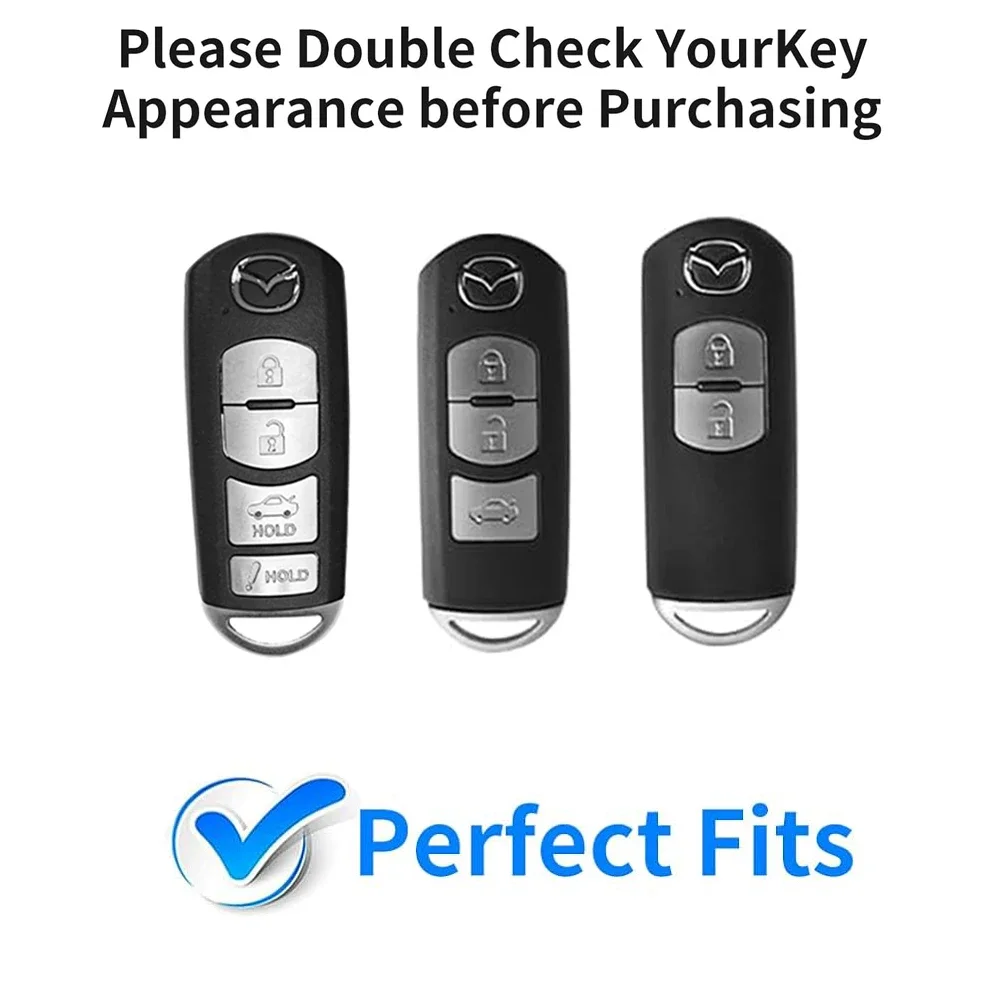 Чехол для ключей из углеродного волокна Mazda 2 3 Axela 5 6 Atenza 8 CX-3 CX-4 CX-5 CX-7 CX-9 MX-5 Miata Toyota