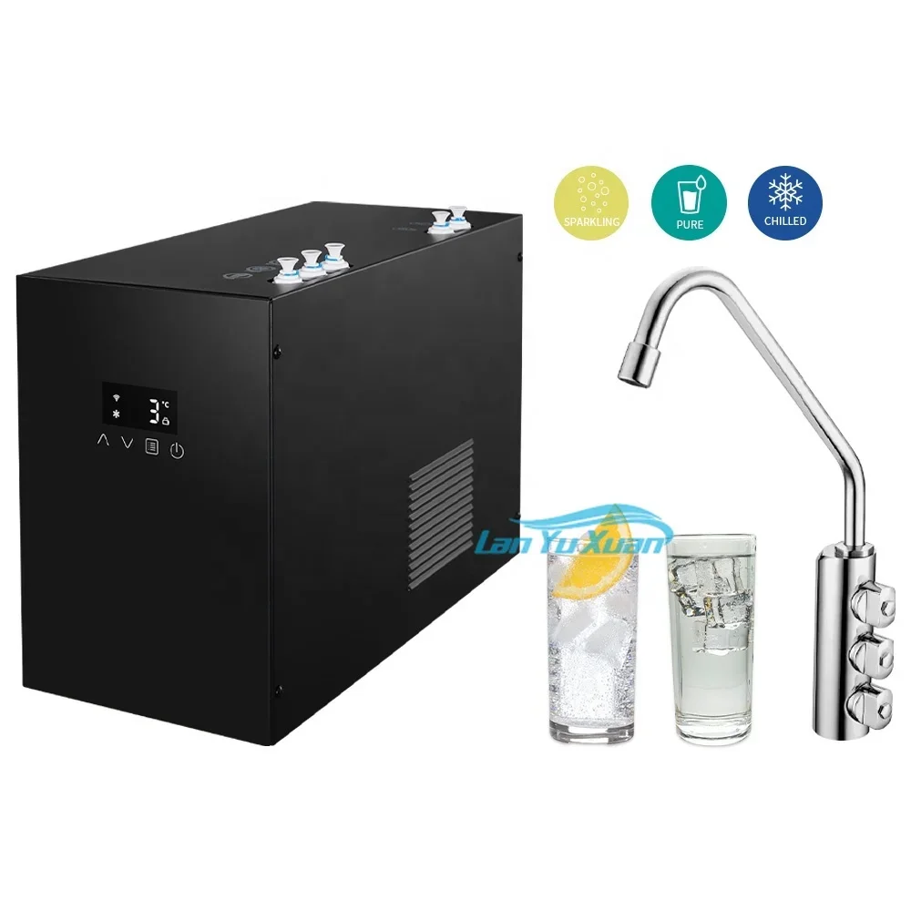 

Under Counter Sparkling Water Chiller Cooler Carbonated Soda Dispenser Cold Drink Machine 3 in 1 Tap