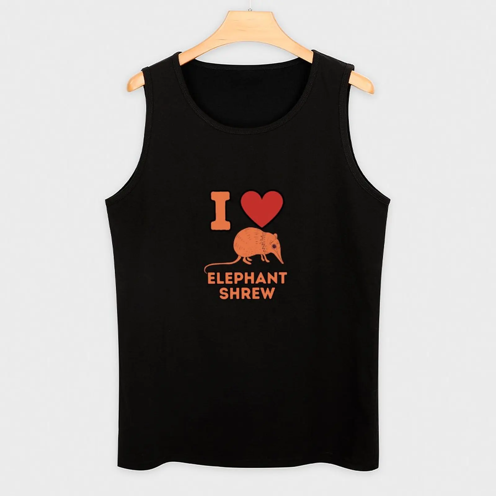 Майка мужская летняя облегающая с принтом слона