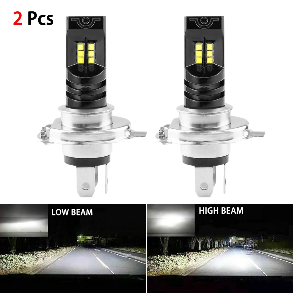 

2pcs 6000K 55W Waterproof White H4 LED Bulb Canbus Car Headlight Fog Light Lamp