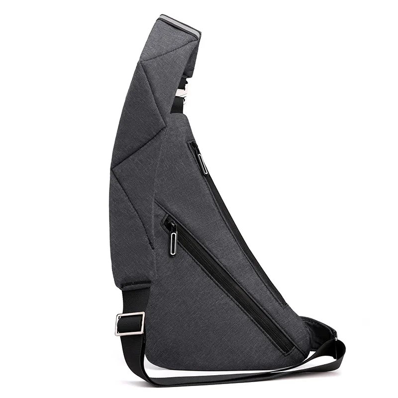 Fashion Ultra Thin Anti Theft Bag Small Travel Chest Bag Mini Sports Bag Cross Body Bags for Men Unisex One Shoulder Bagpack