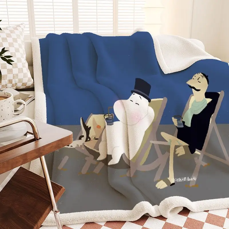 Плотное теплое одеяло Moomin: мягкий плед для офиса, дневного сна, осени и зимы, утолщенное одеяло для повседневного использования (art.: 3920dc1e04eae) - 3920dc1e04eae